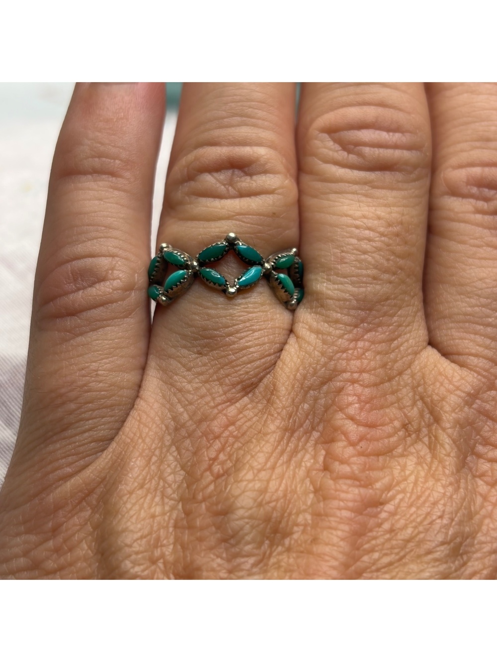 Zuni sterling silver ring size 6.25 vintage